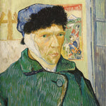 Autorretrato con la oreja vendada y caballete