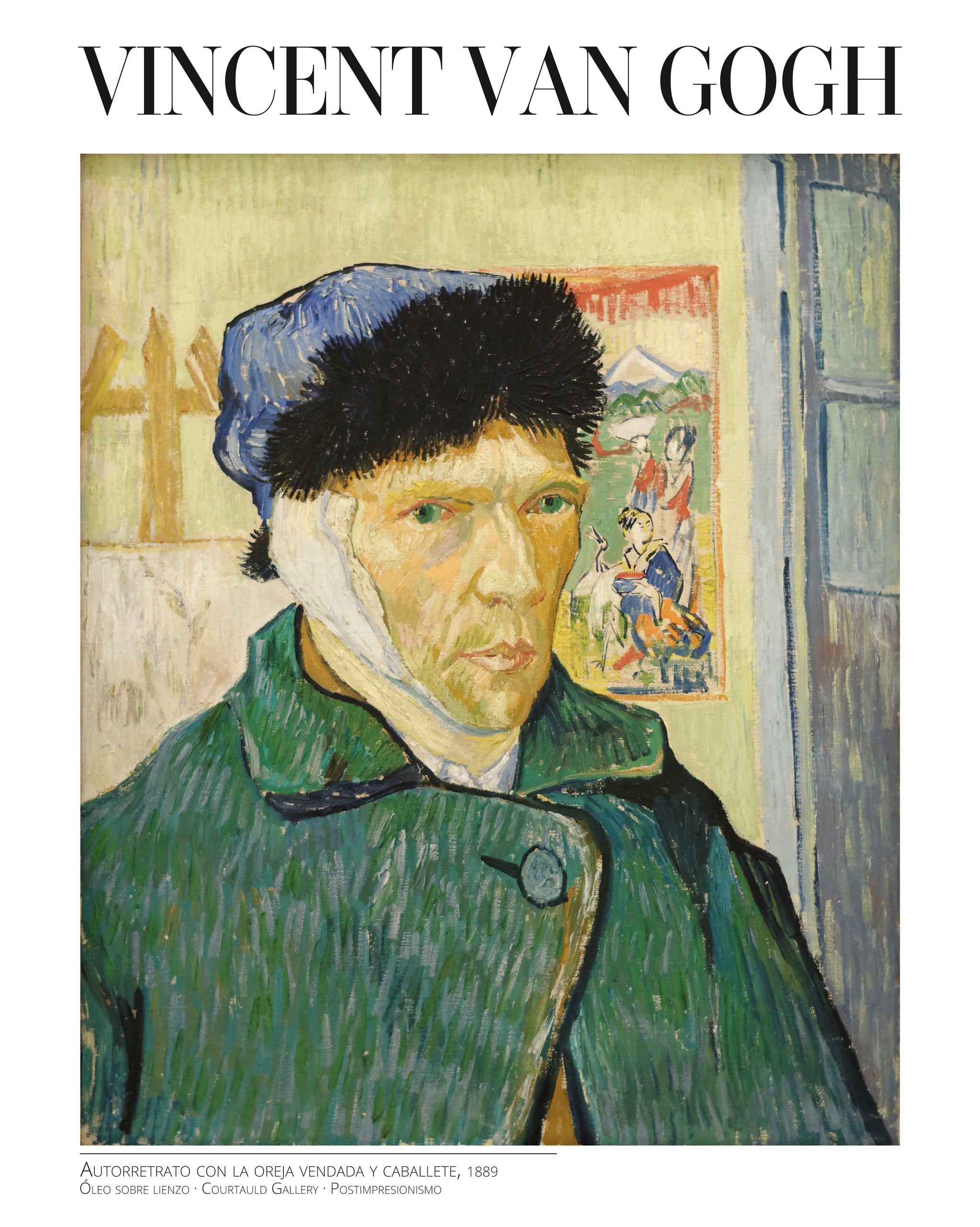 Autorretrato con la oreja vendada y caballete