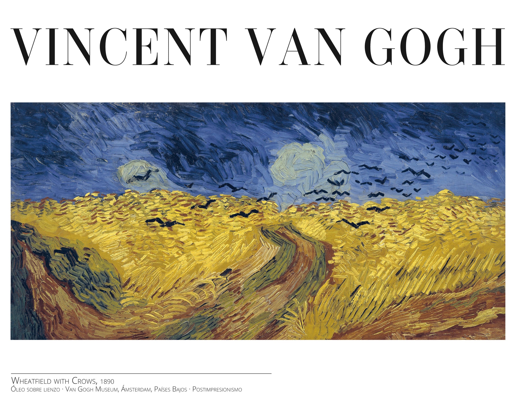 Wheatfield with Crows