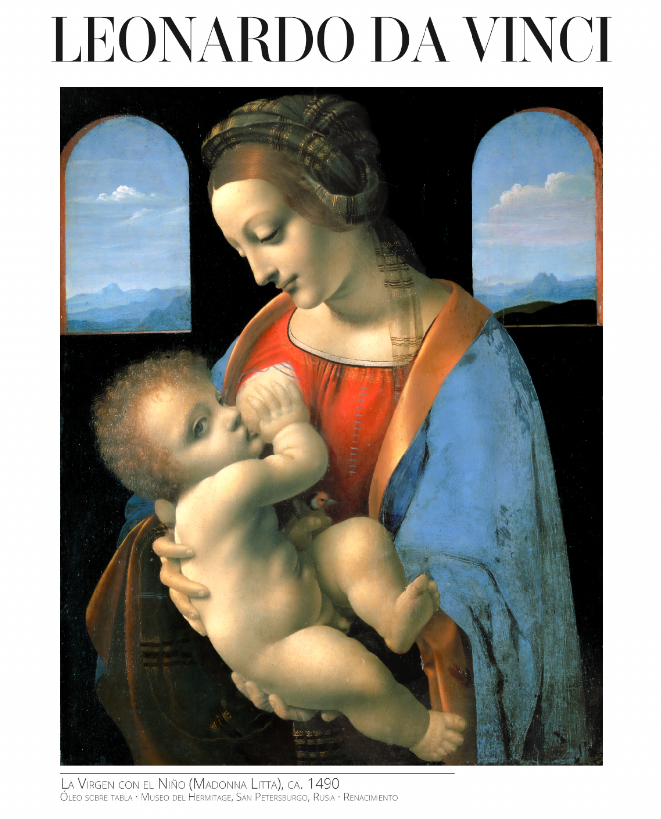 La Virgen con el niño (Madonna Litta)