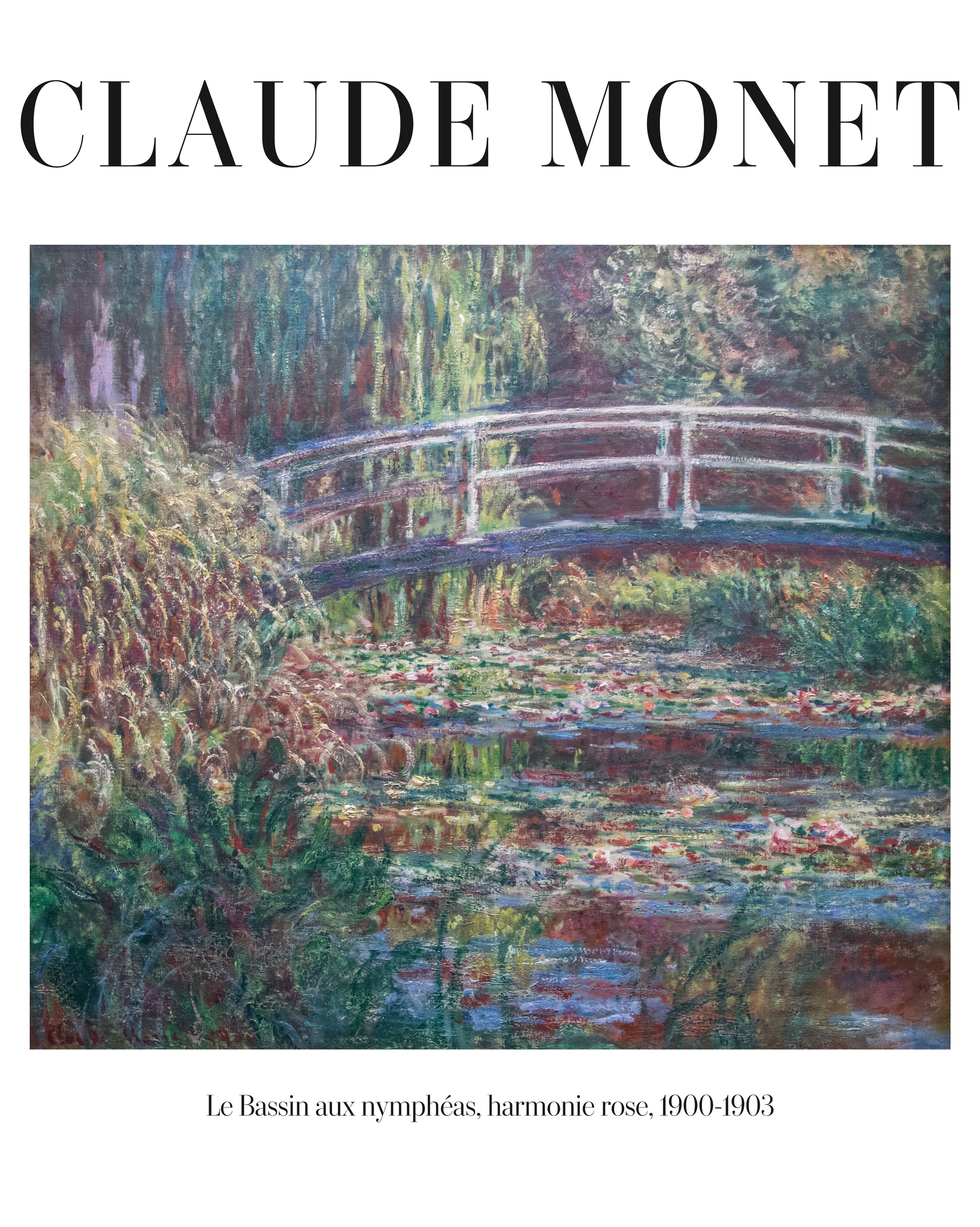 Le Bassin aux nymphéas, harmonie rose