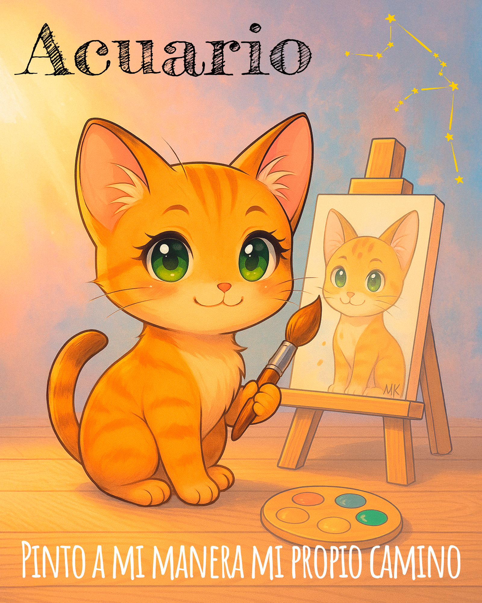 Acuario – Astrogatos Kawaii