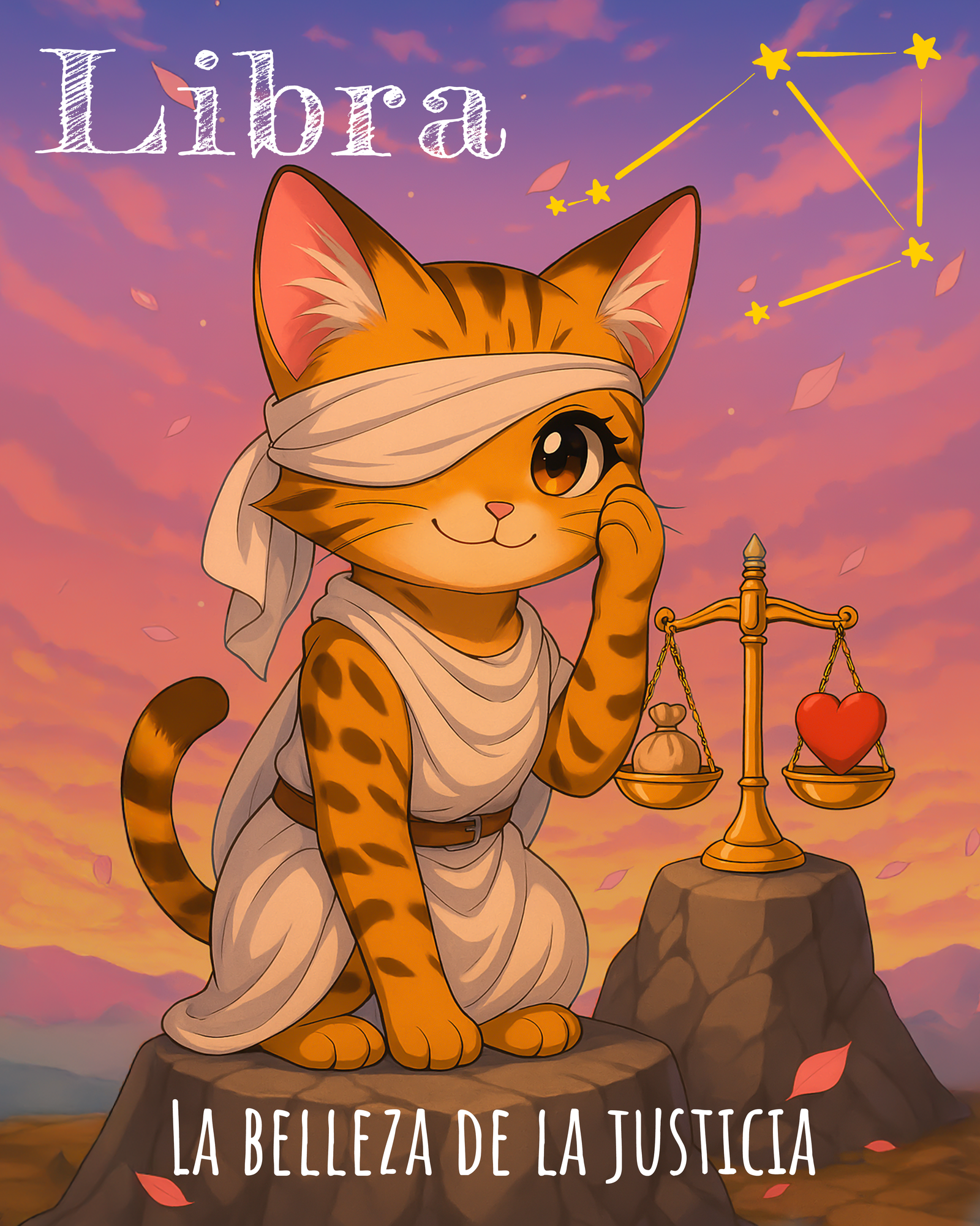 Libra – Astrogatos Kawaii