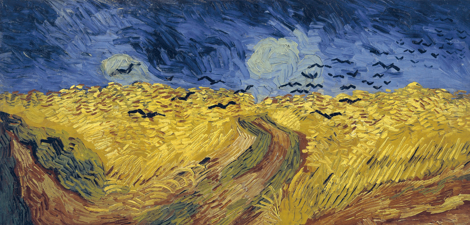 Wheatfield with Crows