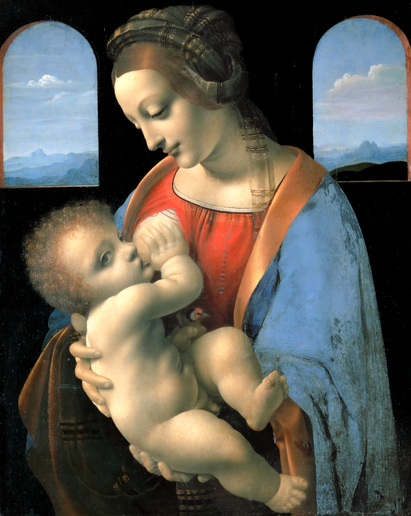 La Virgen con el niño (Madonna Litta)