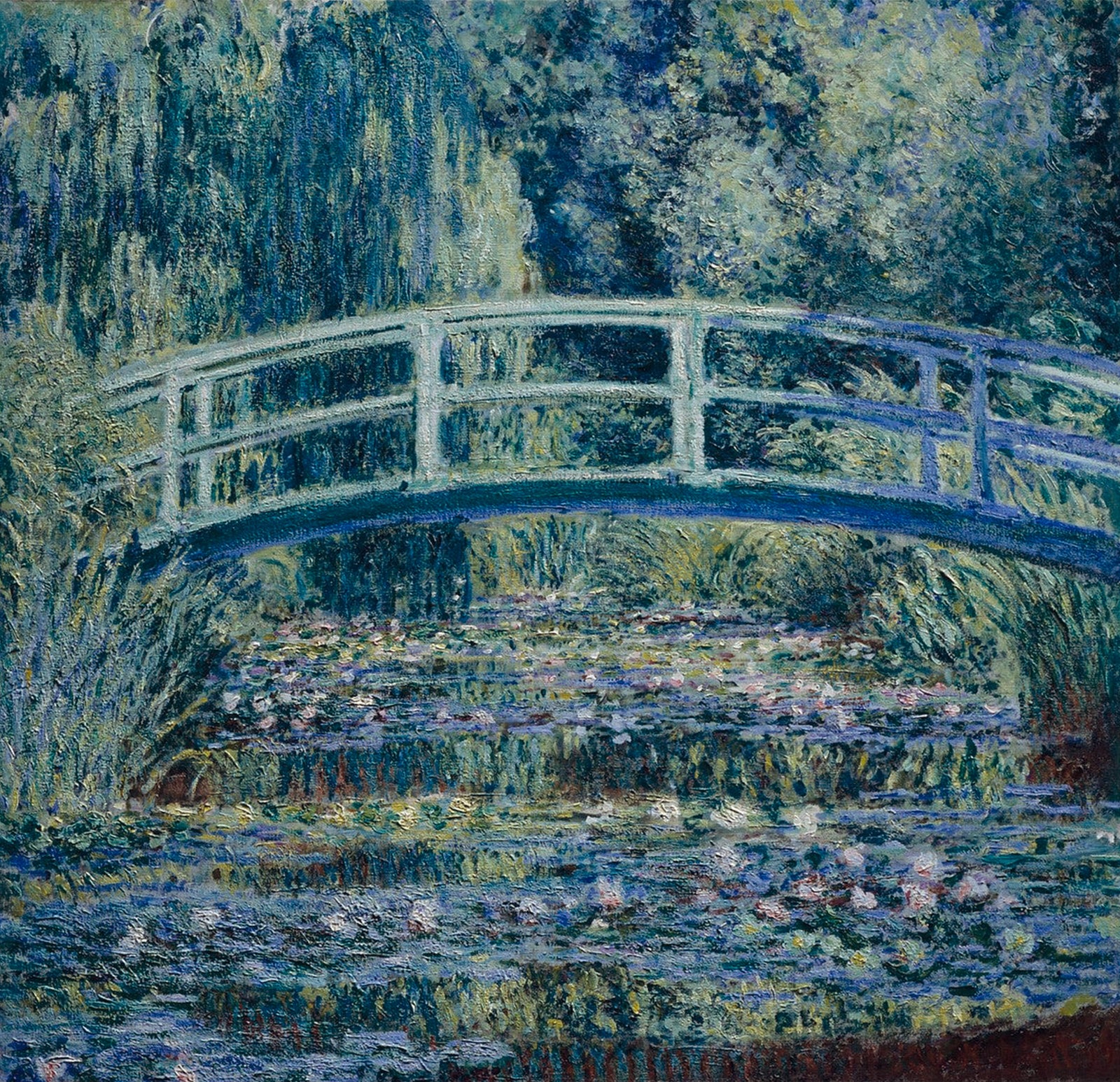 Water Lilies and Japanese Bridge